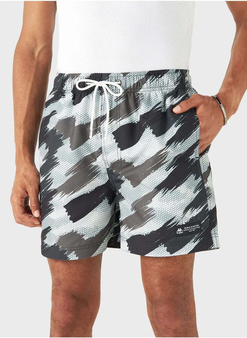 كابا All Over Printed Swim Shorts