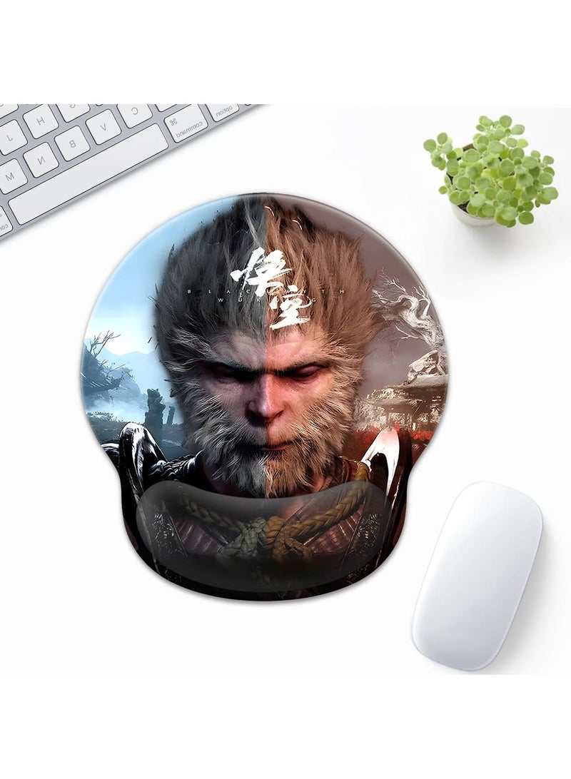 Y&D Black Myth Wukong Enlarged Superfine Fiber Soft Smooth Memory Foam Ergonomic Mouse Pad Keyboard Wrist Rest Comfortable for Desktop Laptop Mac or Gaming Stress Free Typing - Image 1