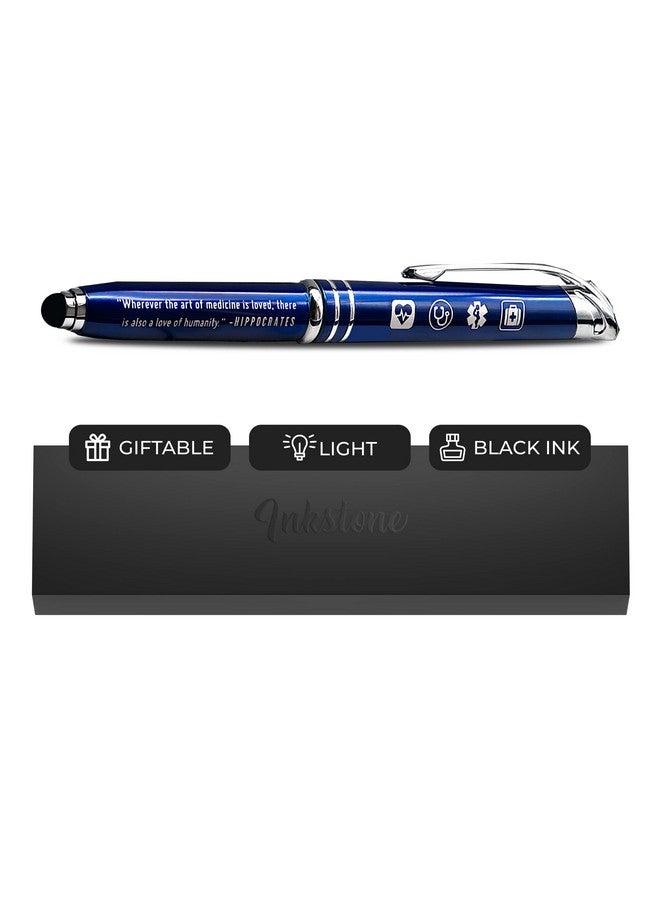 Inkstone Medical Inspirational Gift Pen with Quote Wherever the Art of Medicine is Loved, There is Also a Love of Humanity Multifunction Stylus Pen Light, Perfect Nurse Accesories for Work - Image 1