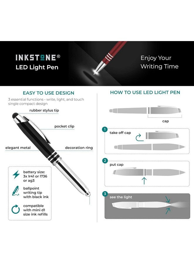 Inkstone Medical Inspirational Gift Pen with Quote Wherever the Art of Medicine is Loved, There is Also a Love of Humanity Multifunction Stylus Pen Light, Perfect Nurse Accesories for Work - Image 5