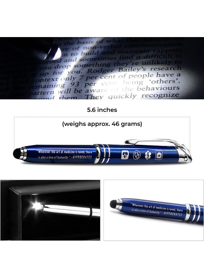 Inkstone Medical Inspirational Gift Pen with Quote Wherever the Art of Medicine is Loved, There is Also a Love of Humanity Multifunction Stylus Pen Light, Perfect Nurse Accesories for Work - Image 4