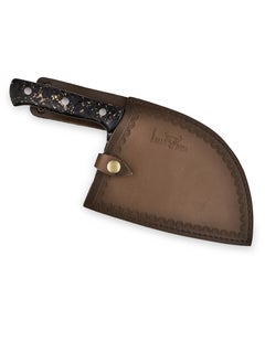 Samura Samura Mad Bull Serbian Chef’s Knife Marble Carbon Handle | 7 Inch Handle | Durable | AUS-8 Hammered Stainless Steel | G-10 Handle Material | Hand Forged | Precison Cutting  - Image 1