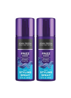John Frieda John Frieda Anti Frizz Frizz Ease Dream Curls Daily Styling Spray for Curly Hair Magnesiumenriched Formula 67 Oz Pack of 2 