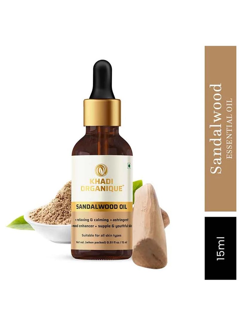 Khadi Organique Sandalwood Aromatic Oil - 15 ml - Image 2