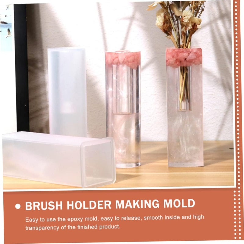 SMASOLO Cylinder Flower Vase Mold for DIY Flower Arrangement Easy to Use Portable Smooth Demoulding for Home Decor and Handmade - Image 2