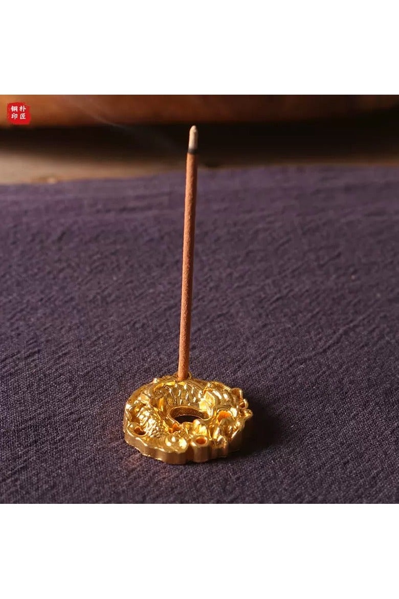 An exquisite metal incense burner - an elegant design with classic engravings and luxury, perfect for a sophisticated gift.  - Image 1