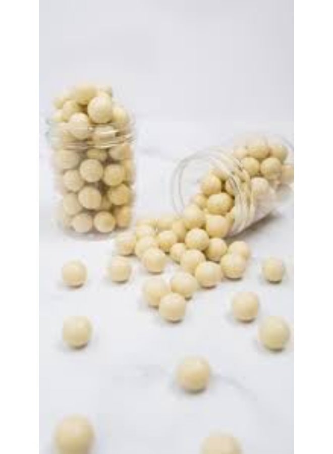 tamwenatelzekrayat White Coconut Dragees, 140g | Premium Crunchy Candy-Coated Coconut Bites | Sweet & Nutty Treat for Gifting, Parties & Everyday Snacking - Image 2