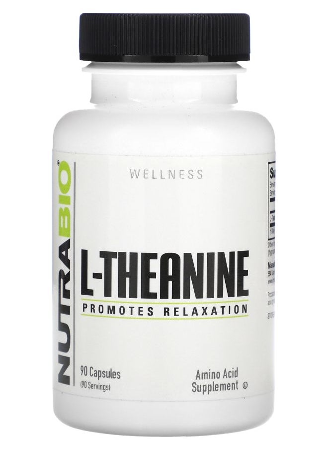 NutraBio L-Theanine 200 mg 90 Capsules 