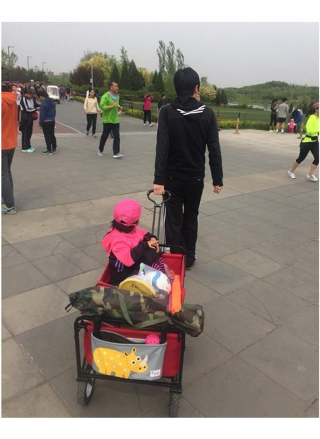 Generic Shopping Trolleys Shopping Cart Home Shopping Cart Outdoor Camper Supermarket Fishing Shopping Cart Portable Cart Trolley Car Folding Moving Cars Loadable 75 kg  - Image 3