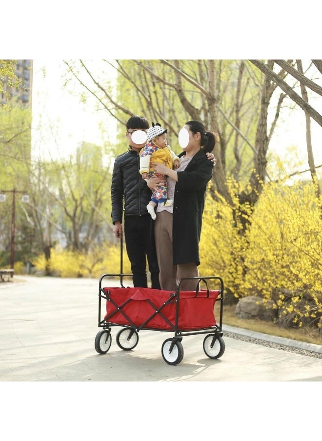Generic Shopping Trolleys Shopping Cart Home Shopping Cart Outdoor Camper Supermarket Fishing Shopping Cart Portable Cart Trolley Car Folding Moving Cars Loadable 75 kg  - Image 5