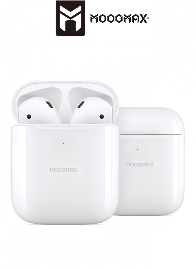 MOOGMAX - Moogmax MX-EP48 TWS wireless Earbuds with powerful sound, clear microphone HD voice, Pop up window (only with Iphone),  and wireless case charging - Image 1