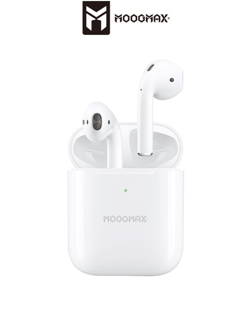 Moogmax MX-EP48 TWS wireless Earbuds with powerful sound, clear microphone HD voice, Pop up window (only with Iphone),  and wireless case charging
