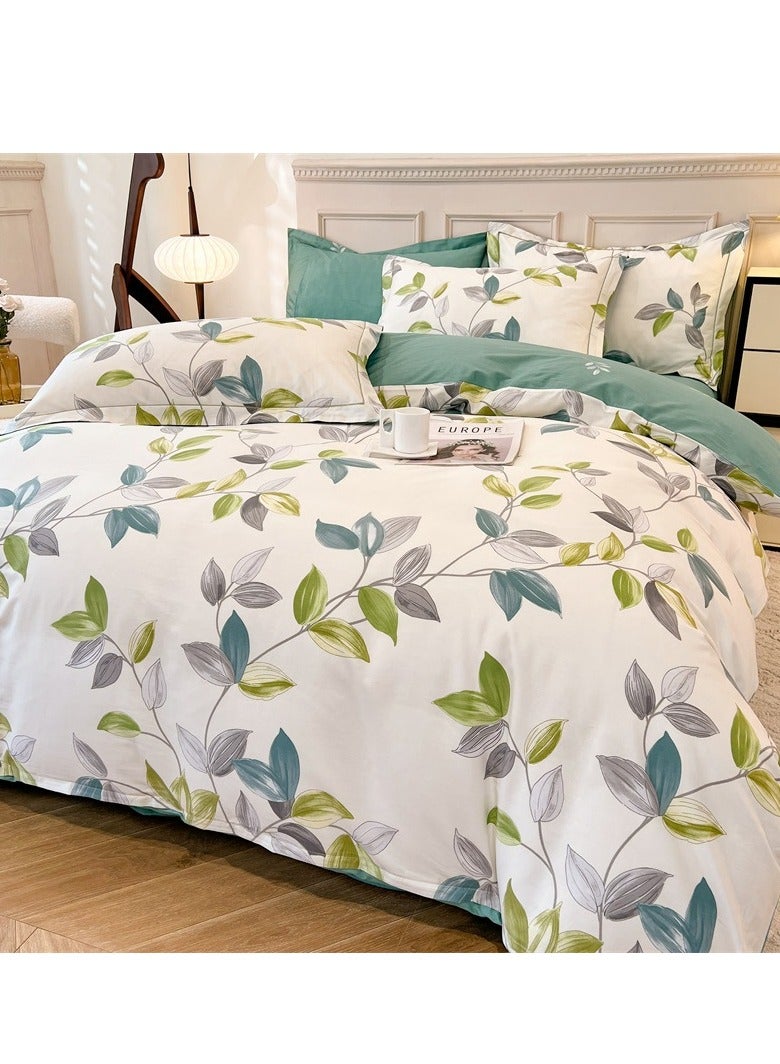 Fitted Sheet Style — French High-End 60 Thread Pure Cotton Embroidered Bedding Four Piece Set - Image 1