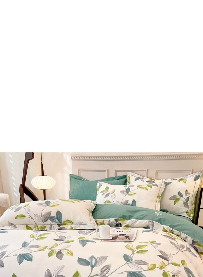 Fitted Sheet Style — French High-End 60 Thread Pure Cotton Embroidered Bedding Four Piece Set - Image 5