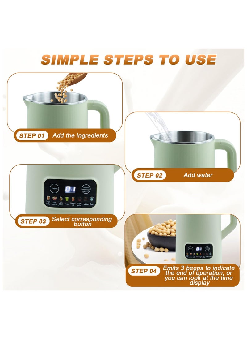 Generic - almond nut milk making machine, homemade almond soy milk, plant based milk, oat and dairy free drinks, multi automatic almond milk machine. - Image 1
