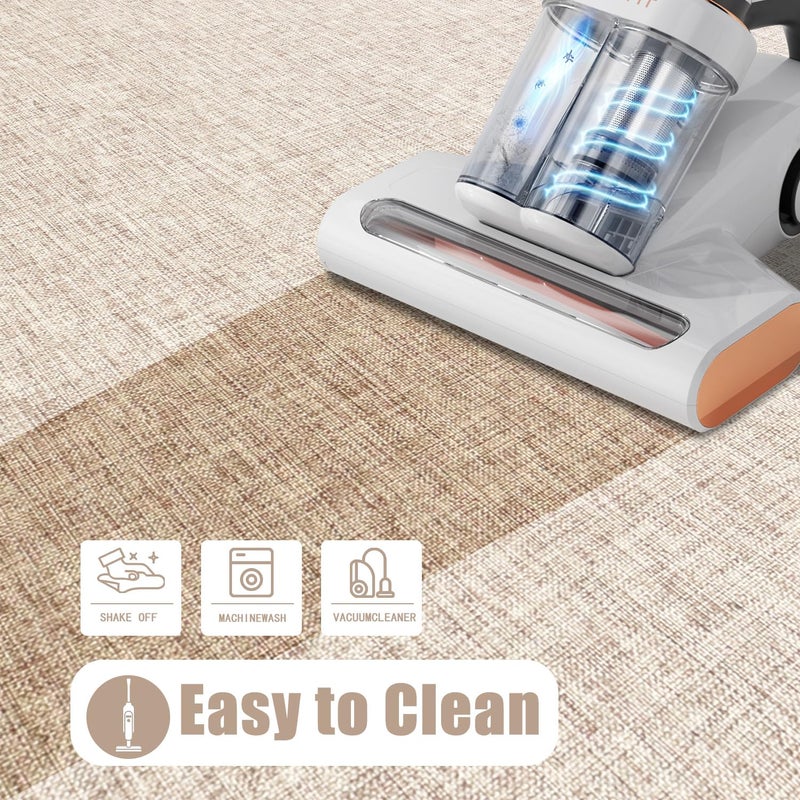 Yancorp Yancorp 2'x3' Ultra Thin Door Mat Indoor for Inside Entry Way Very Thin Floor Mats Fit Under Door Ultra Thin Beige Bath Mat Under Door Super Thin Front Door Mat Outdoor Rug Non Slip Washable - Image 4