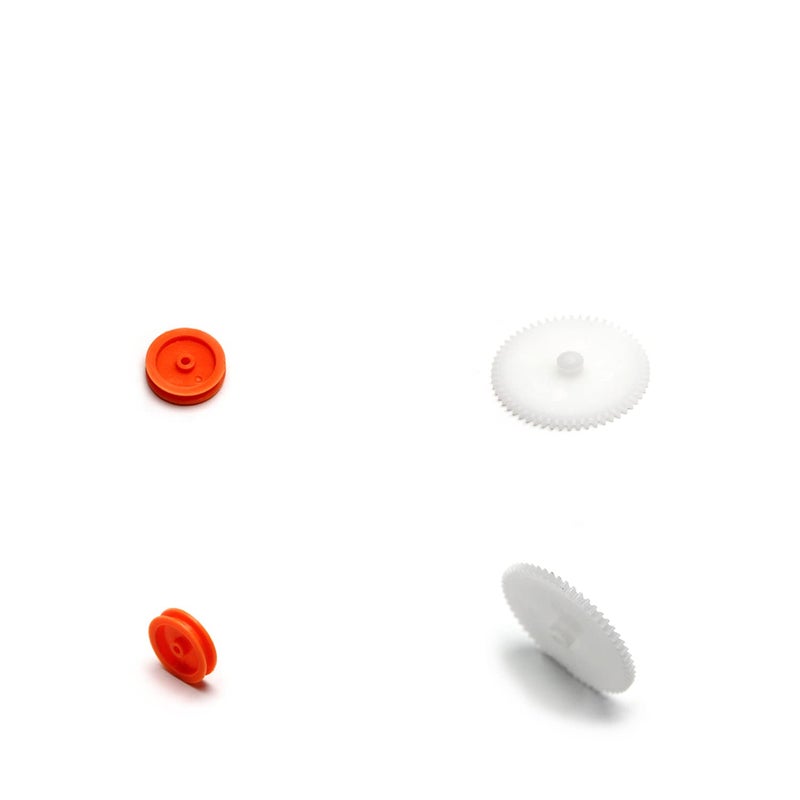 Fielect 75 Type Type Plastic Gears Kit - Crown Motor Worm Gears for DC Motor DIY Model Toys - Image 5