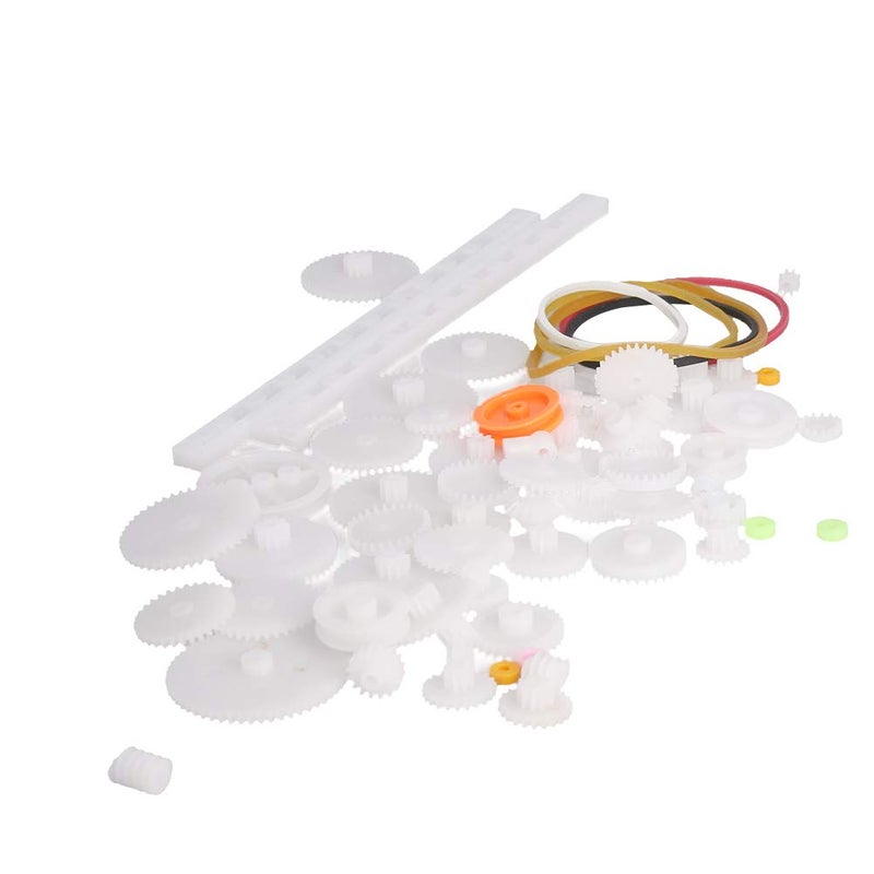 Fielect 75 Type Type Plastic Gears Kit - Crown Motor Worm Gears for DC Motor DIY Model Toys - Image 2