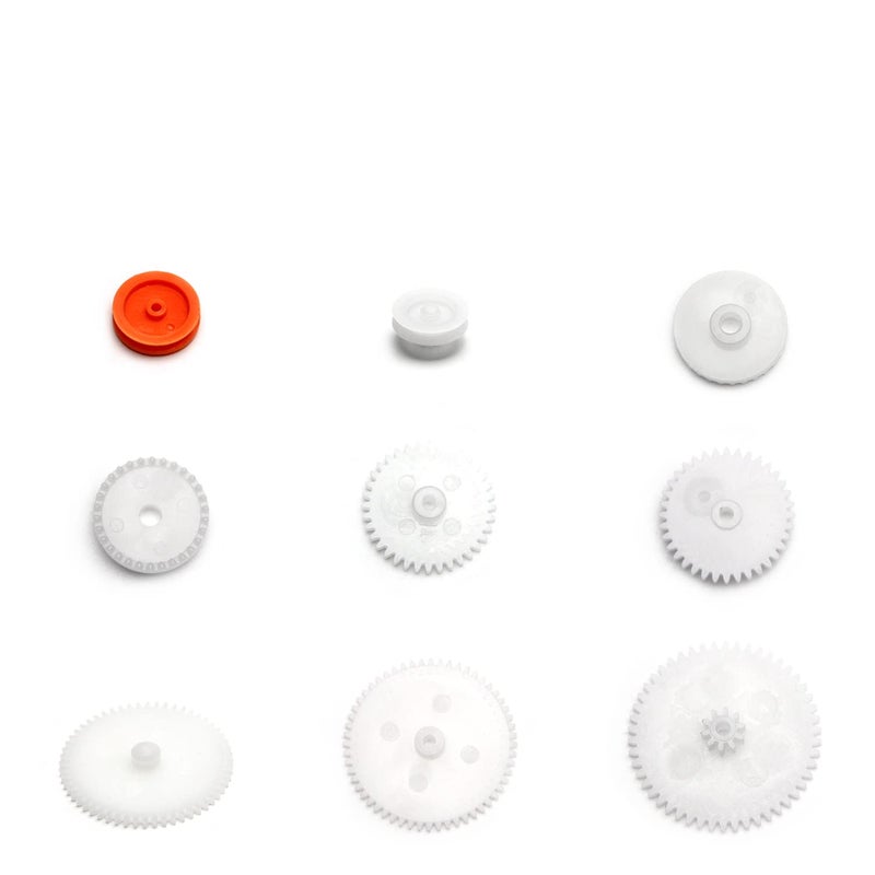 Fielect 75 Type Type Plastic Gears Kit - Crown Motor Worm Gears for DC Motor DIY Model Toys - Image 3