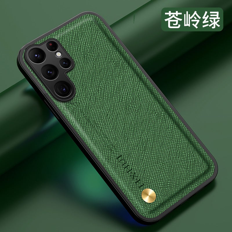 Drop Protection Leather Scratch Resistant Texture for Samsung Galaxy A52 with Kickstand in Green finish for Home Office - Image 1