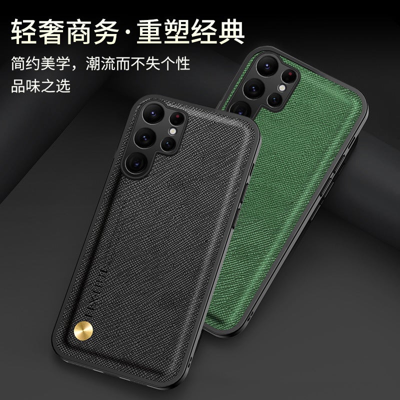 Drop Protection Leather Scratch Resistant Texture for Samsung Galaxy A52 with Kickstand in Green finish for Home Office - Image 4
