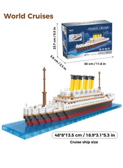 LOOPITYS 2035 Piece Micro Mini Blocks Set Titanic Model Building Block Kit Bricks Toy Ship Model Building Set Toys Tiny Particle Building Block Boat Gift for Adults and Kids  - Image 2