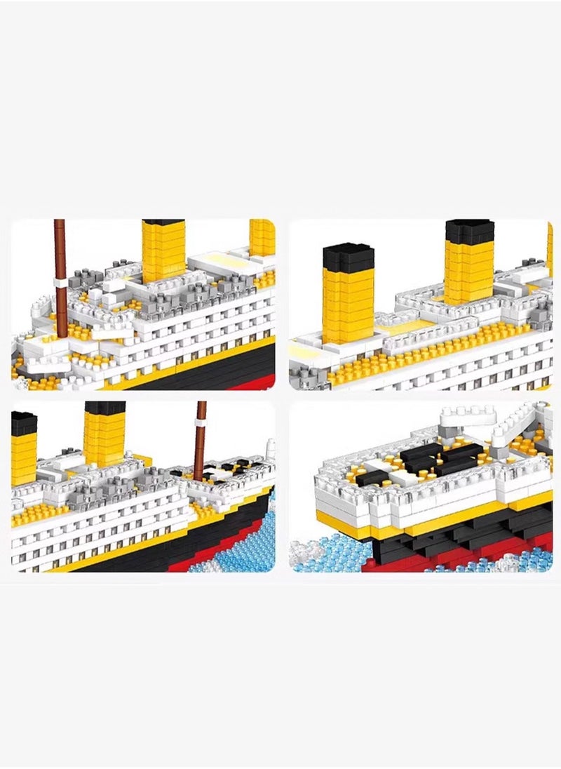 LOOPITYS 2035 Piece Micro Mini Blocks Set Titanic Model Building Block Kit Bricks Toy Ship Model Building Set Toys Tiny Particle Building Block Boat Gift for Adults and Kids  - Image 4