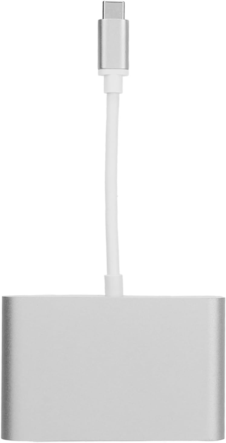 محول USB 3.1 من نوع C إلى VGA، مزود بمحطة توصيل PD 3، مصنوع من الألومنيوم، لون ذهبي وردي (فضي) - Image 5
