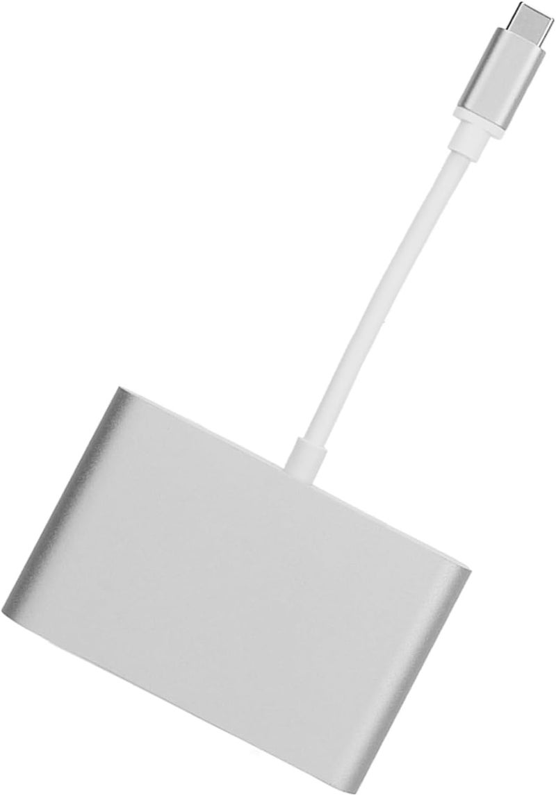 محول USB 3.1 من نوع C إلى VGA، مزود بمحطة توصيل PD 3، مصنوع من الألومنيوم، لون ذهبي وردي (فضي) - Image 4