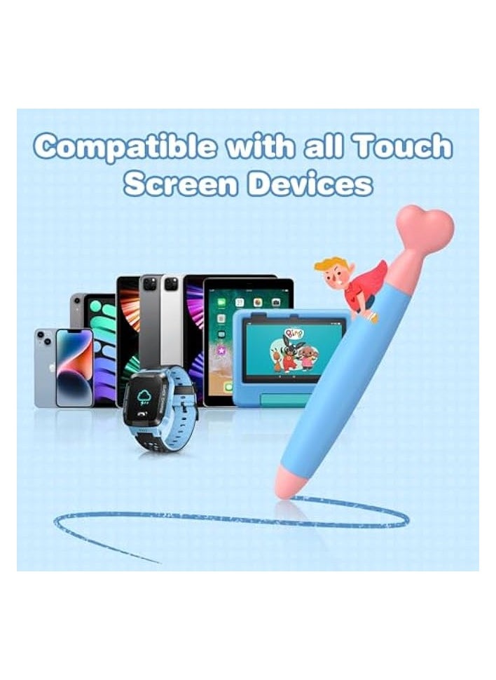 erorex Kids Stylus Pens for Touch Screens, Tablet Stylus Pen 2 Pack, with Durable Rubber Tips, Universal Touch Screen Capacitive Stylus, Compatible with iPad, iPhone, Kindle Fire Kids, Tablets  - Image 5