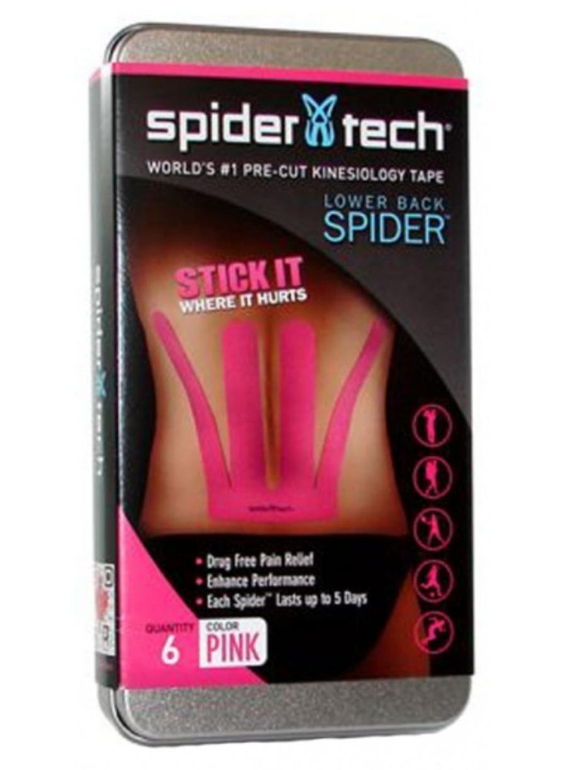 سبايدر تيك للجنسين للبالغين NI0040.12.BT.22 سبايدر تيك صنبور الحركة، أسفل الظهر، سبايدر، 6 قطع، علبة معدنية، وردي - Image 1