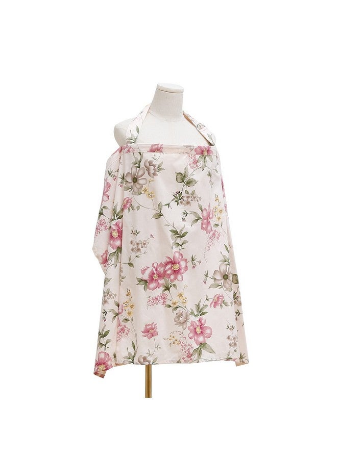 insular Insular Nursing Cover for Breastfeeding, Infant Feeding Cover Breathable Cotton Privacy Breastfeeding Apron, Pink Begonia - Image 2