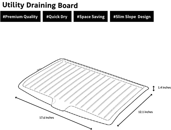 WINDKART Large Sink Drying Rack Plastic Sink Dish Drainer Tray Drain Board Vegetable Fruit Drying Rack Washing Holder Storage Rack Kitchen Organizer Shelf Blue - Image 4