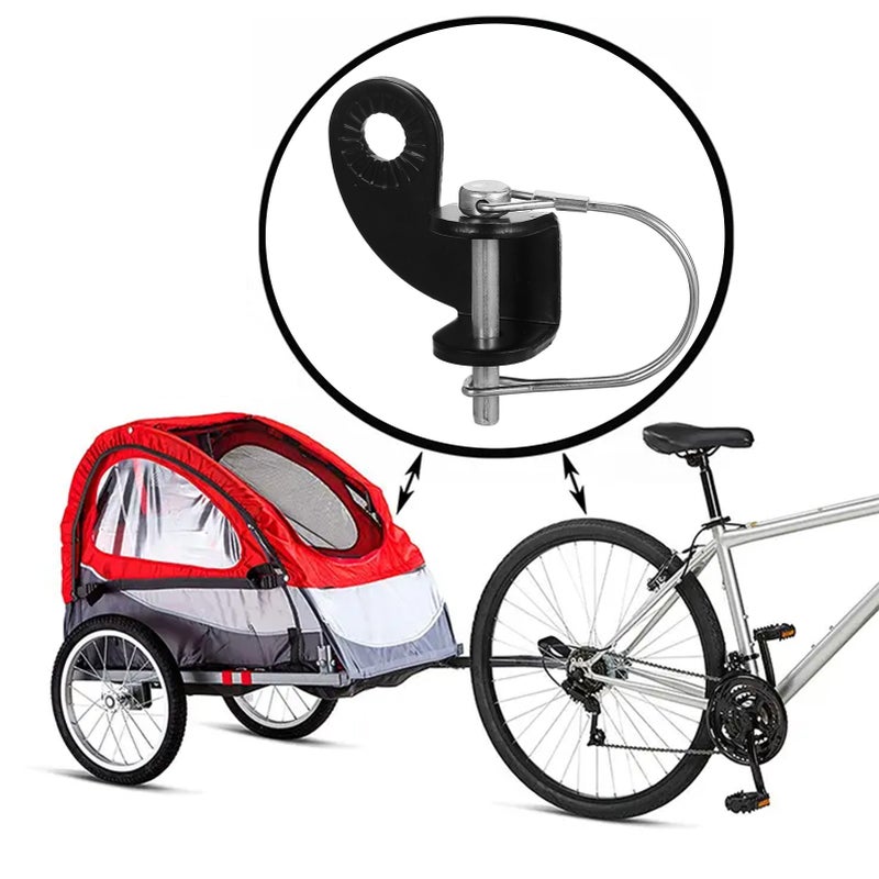 Bike Trailer Hitch Bicycle Stainless Steel 12.2MM-Hitch Coupler - Image 2