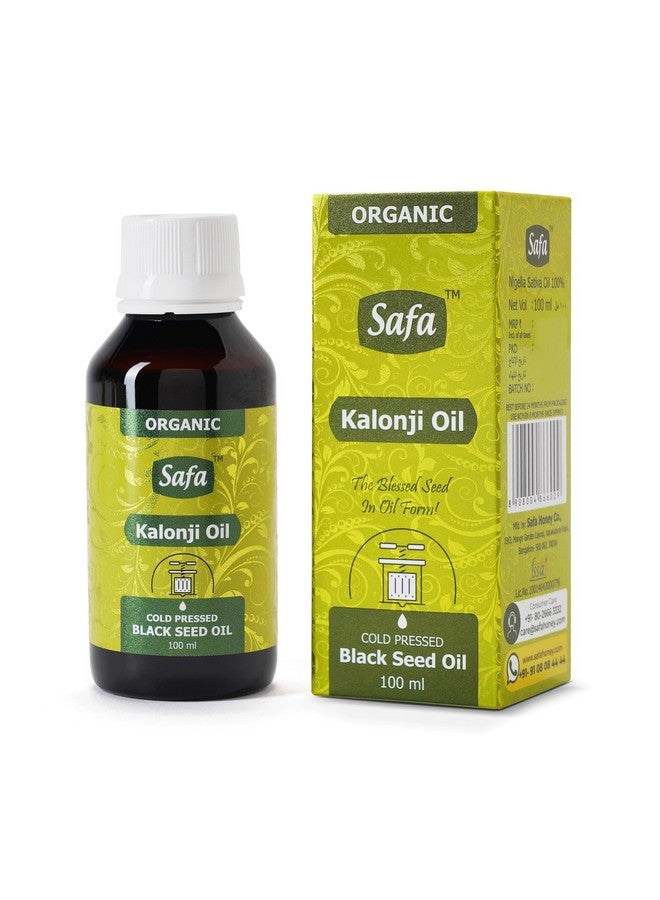 Safa Black Seed Oil Organic Cold Pressed Pure Kalonji Oil |Rich in Omega 3,6 & 9 Essential Fatty Acids|Promotes Immunity,Hair, Skin & Overall Health|Nigella sativa Black Cumin Seed Oil|Pack of 100 ml - Image 1