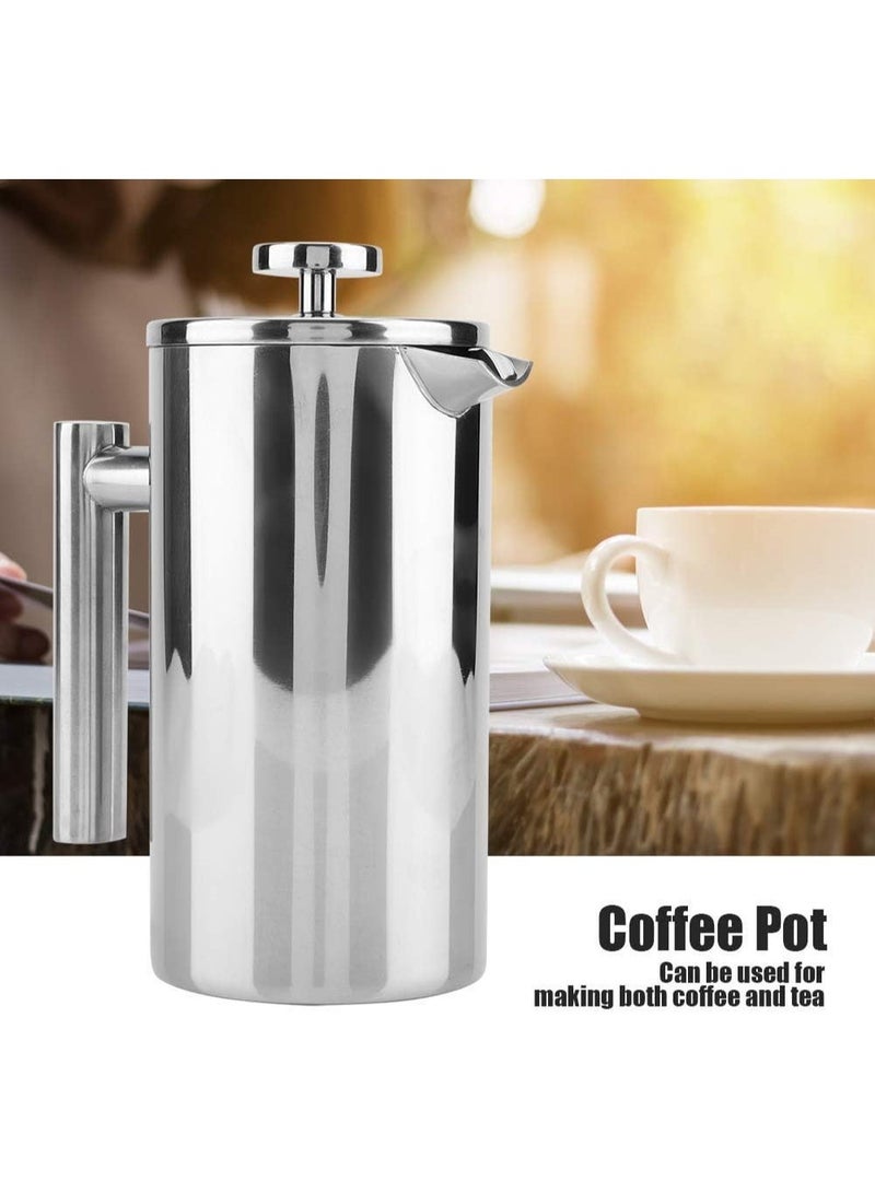 ماكينة تحضير القهوة الفرنسية والشاي 34 أونصة – طبقة مزدوجة من الستانلس ستيل، مقاومة للصدا وآمنة على غسالة الأطباق 350 مل - Image 3