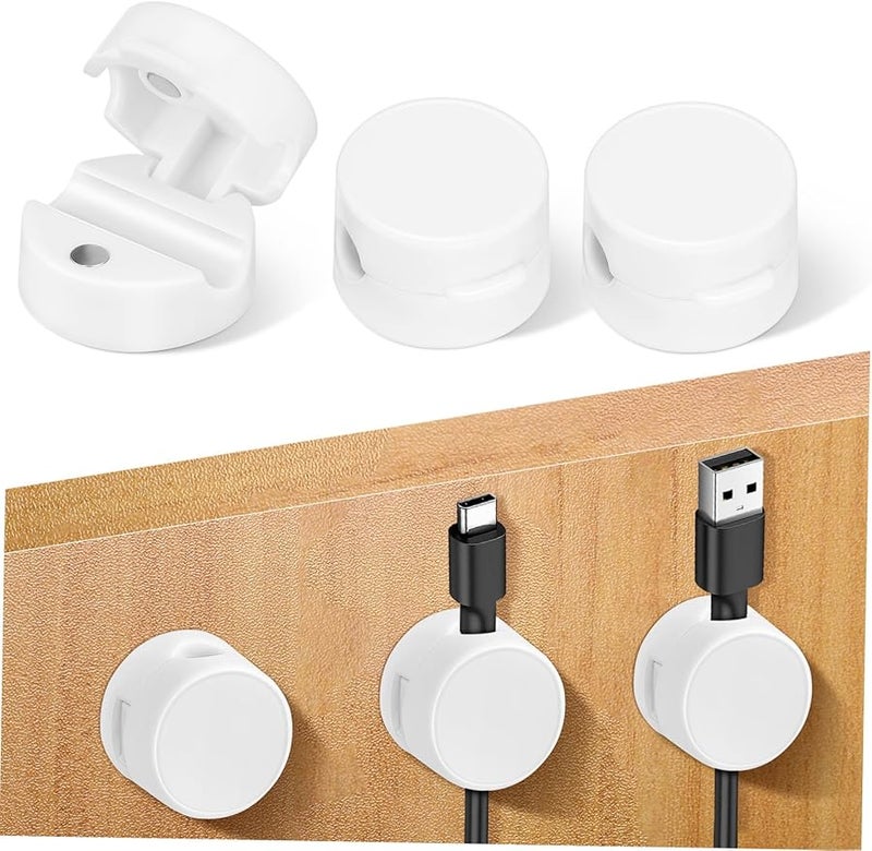 Jojofuny Magnetic Closure Cord Organizer Cable Holder Clips For Home Office Wire Management Quick Install - Image 1