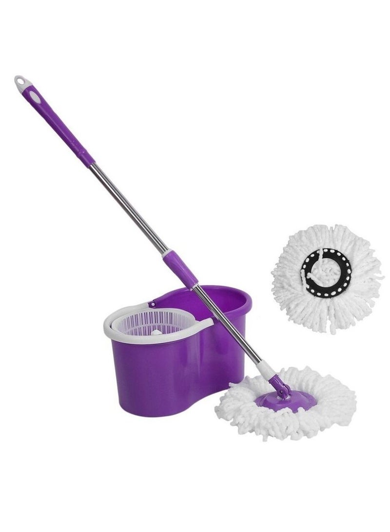 مجموعة دلو ممسحة دوارة مع 2 رأس تنظيف - Image 1