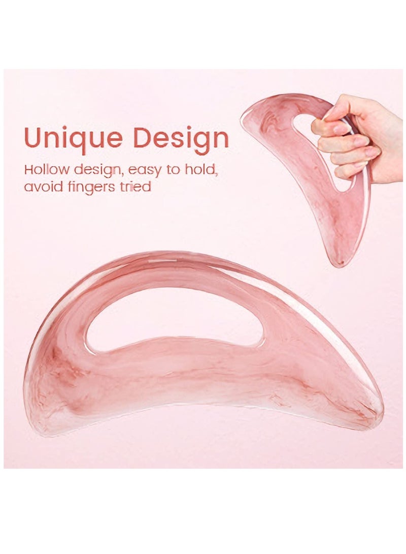 Generic Gua Sha Massage Tool for Lymphatic Drainage, Natural Stone Scraping Board for SPA, Acupuncture, Physical Therapy, and Facial Care - Effective Relief for Muscle Knots and Tension. - Image 5