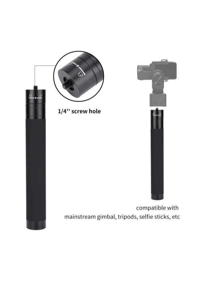 Extension Rod for Gimbal, 29 Inch Adjustable Lightweight Selfie Stick 1/4 Portable Universal Rod Compatible with Gimbal Stabilizer for Feiyu, Zhiyun, DJI, Moza