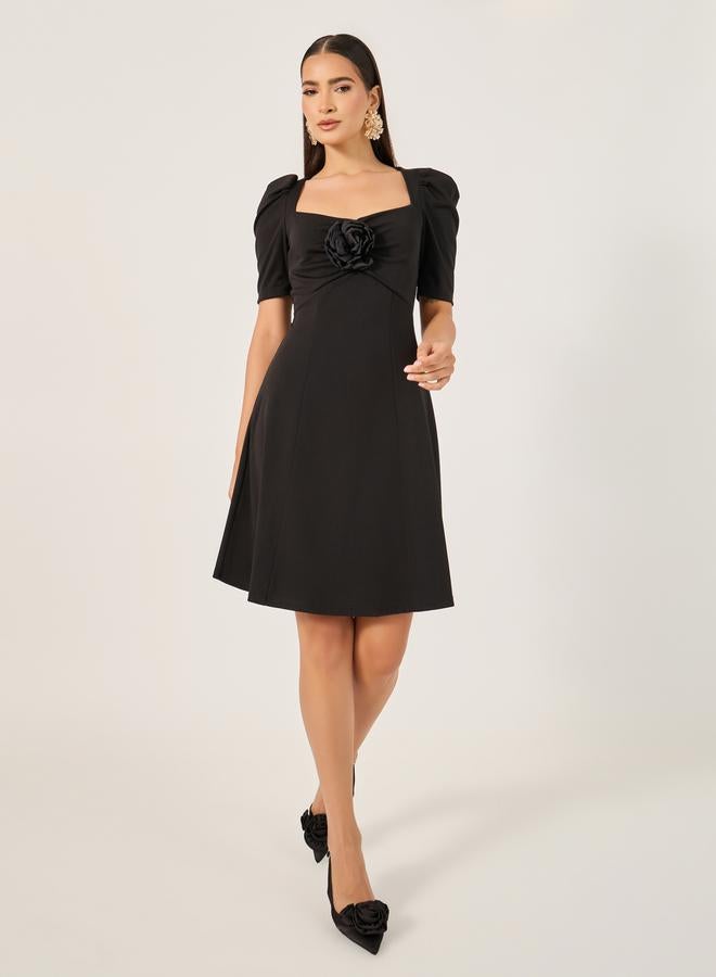 Styli Floral A-Line Dress  - Image 2