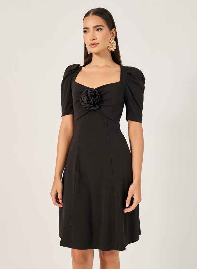 Styli Floral A-Line Dress  - Image 3