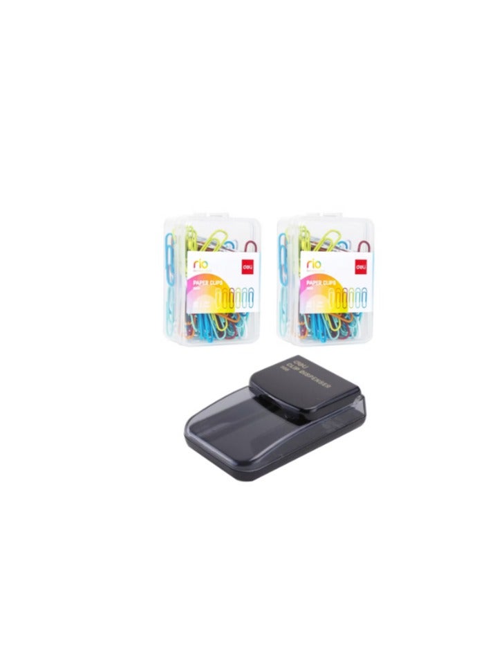 Deli 200-Piece Paper Clips With A Clip Dispenser - Image 1