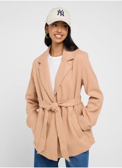 Ginger Belted Lapel Collar Coat  - Image 1