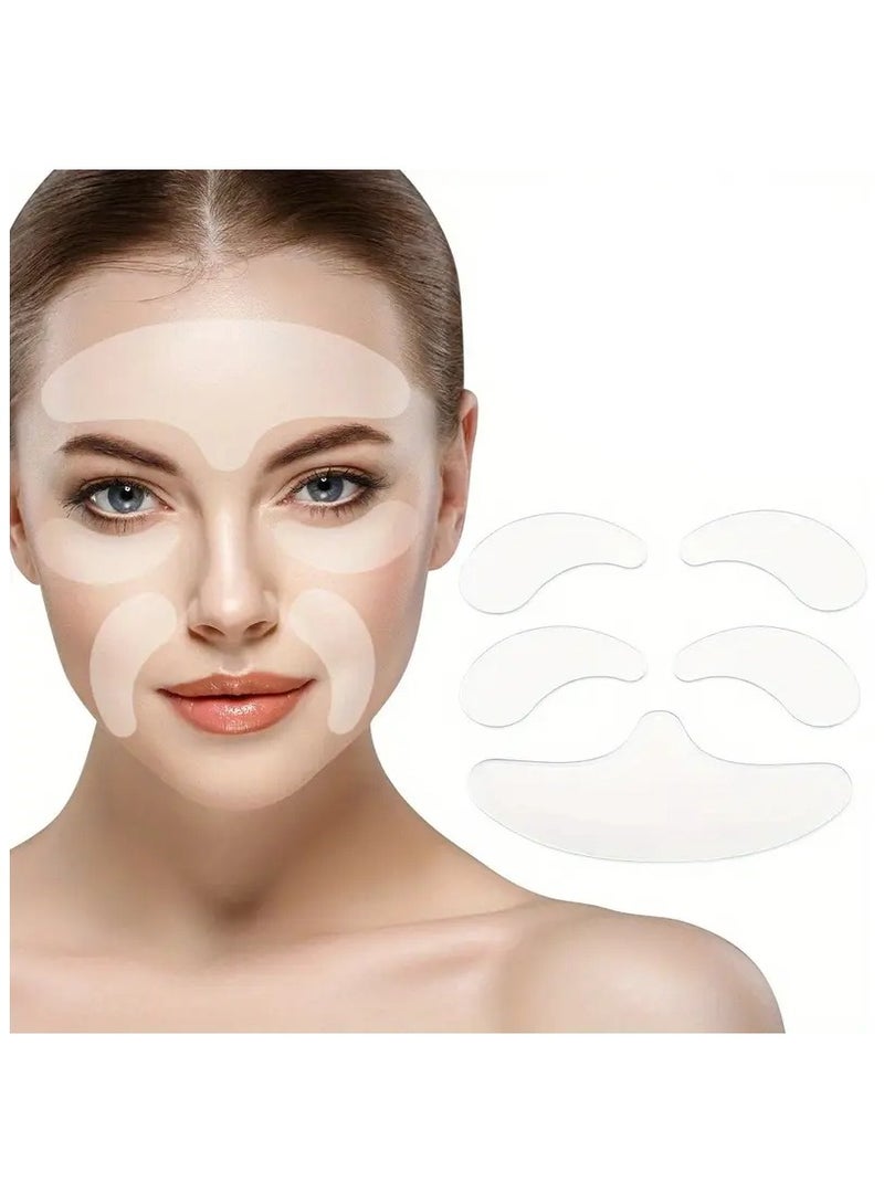 يوكانبي ٥ قطع من ملصقات العناية بالبشرة للجبين والخدين والعينين - ترطيب وتغذية للحصول على بشرة ناعمة ومشرقة - Image 1