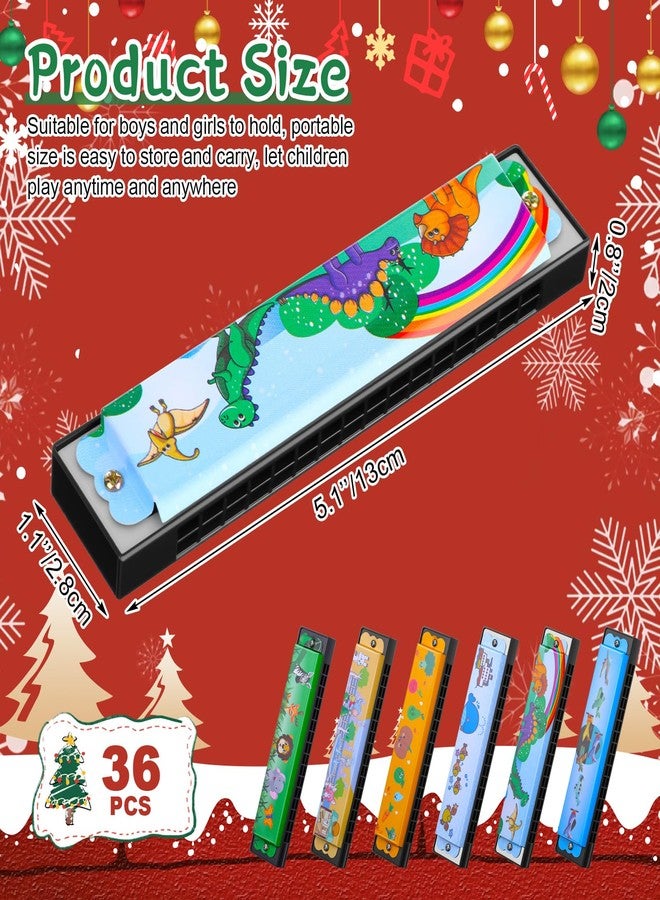 Seenelling مجموعة هارمونيكا للأطفال من سينيلينج، 36 قطعة، هارمونيكا كرتونية بالجملة، صف مزدوج من 16 ثقب، لعبة آلة موسيقية، هدايا لحفلات أعياد الميلاد، هدايا تذكارية، حقائب هدايا للأطفال (نمط كلاسيكي). - Image 2