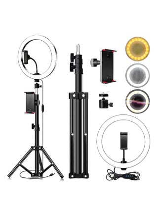 Tmtop 26cm Dimmable LED Ring Light with Tripod Stand and Phone & Tablet Holder – Adjustable Brightness for Live Video - pzsku/Z11A1A441F3F554A1A614Z/45/1748326725/5ba4862f-a460-4815-93d5-3a90f36a8923