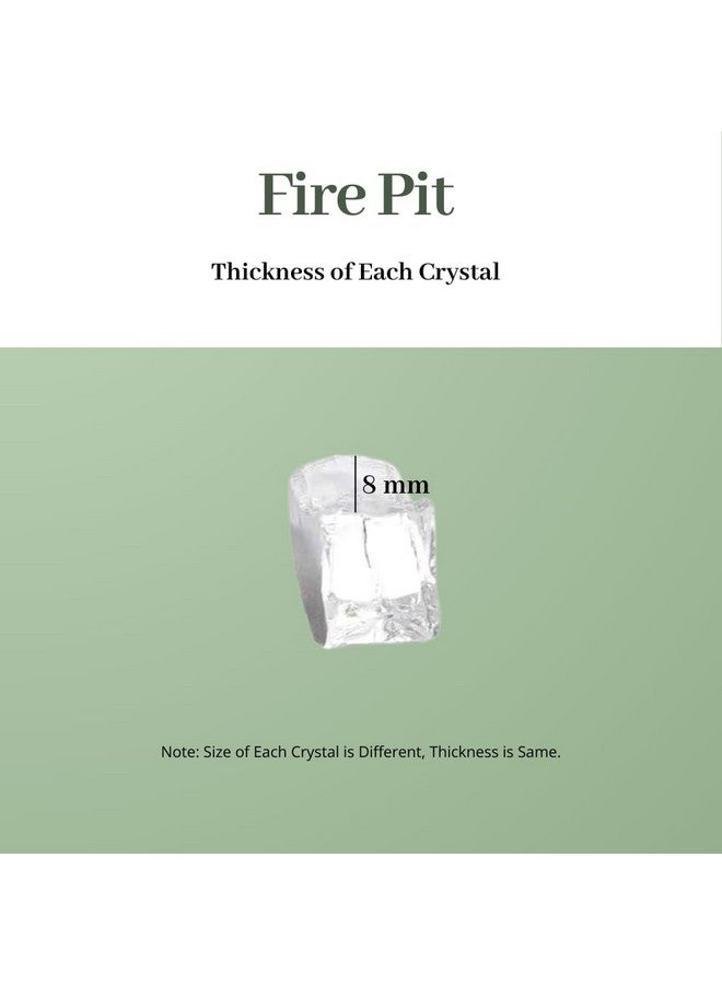 R H LIFESTYLE R H LIFESTYLE Crushed Glass/Fire Pits for Resin Art High Luster Fire Glass Used Specially for Resin Art/Geode Art Fire Pit Crafts (Aqua Clear 8mm, 200G) - Image 2