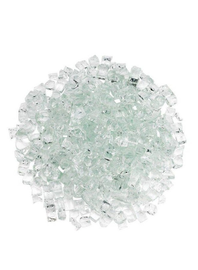 R H LIFESTYLE R H LIFESTYLE Crushed Glass/Fire Pits for Resin Art High Luster Fire Glass Used Specially for Resin Art/Geode Art Fire Pit Crafts (Aqua Clear 8mm, 200G) - Image 1