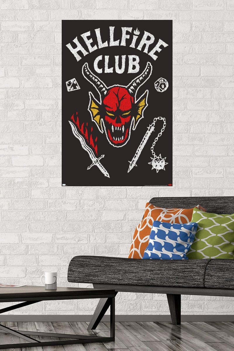 Trends International Netflix Stranger Things: Season 4 - Hellfire Club Wall Poster, 22.375" x 34", Unframed Version - Image 2